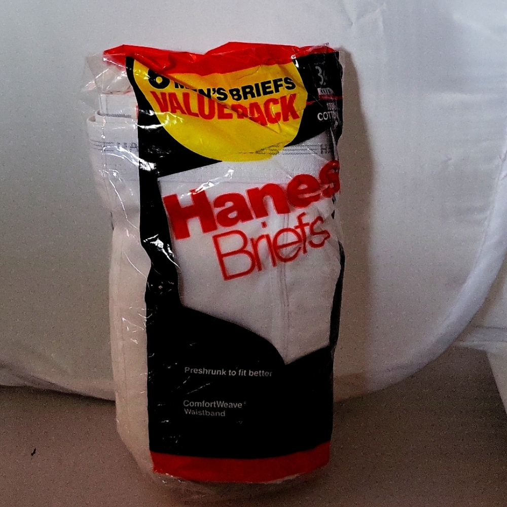 Hanes Vintage pack of 6 size 36 Mens Briefs